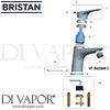 Bristan Vantage Mixer without Waste Bathroom Tap Spares